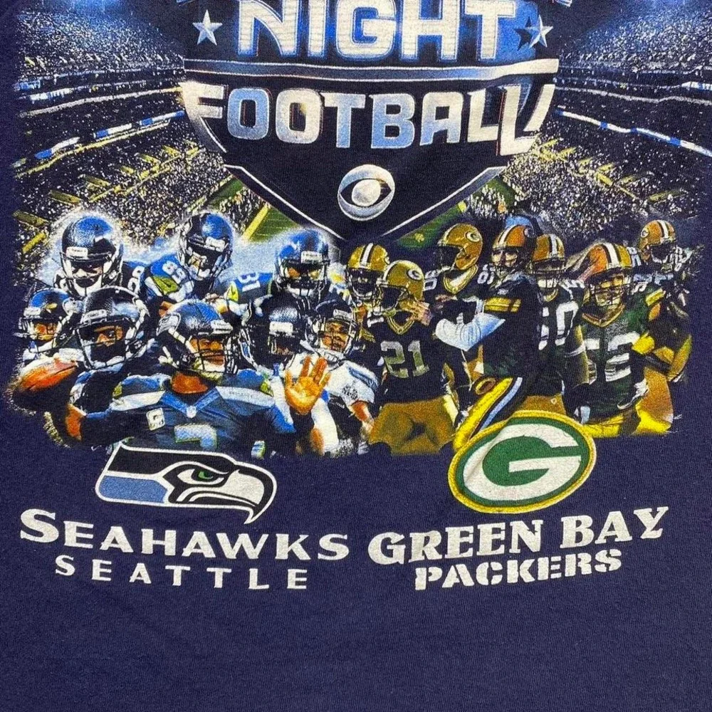 2014 Seattle Seahawks‎ vs Green Bay Packers football shirt